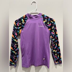 Girls Purple o’rageous Swim Shirt